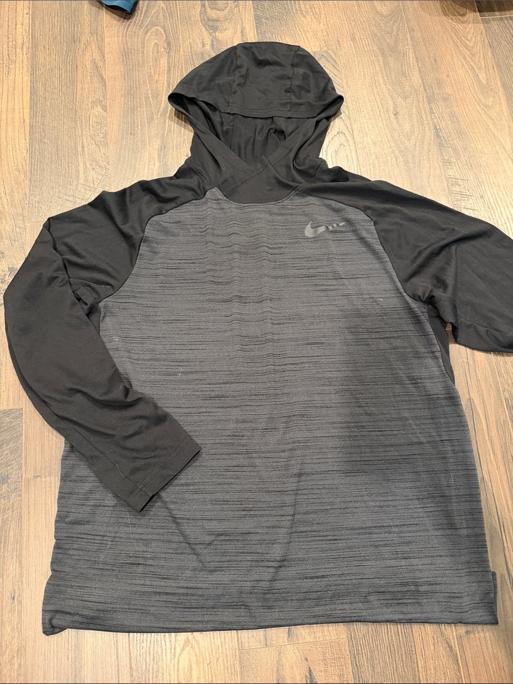 Nike Longsleeve Hoodie - black/grey - XL